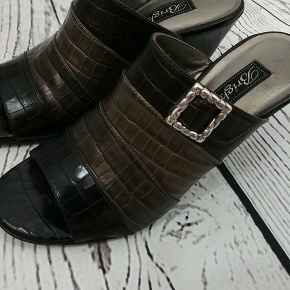 Brighton‎ Robin Pewter Leather Wedge Sandal - Picture 5 of 10